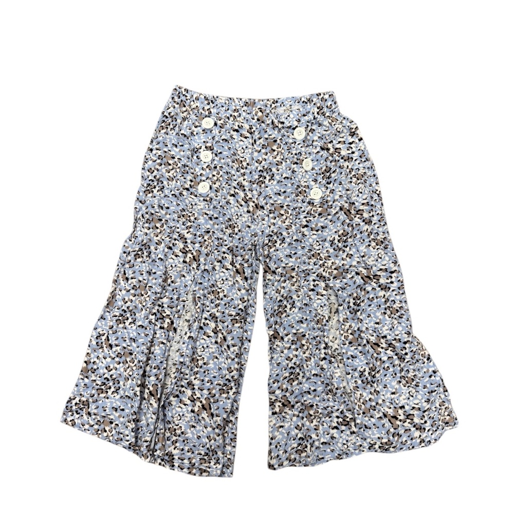 Joyous & Free Cheetah Print Split Hem Front Flare Pants